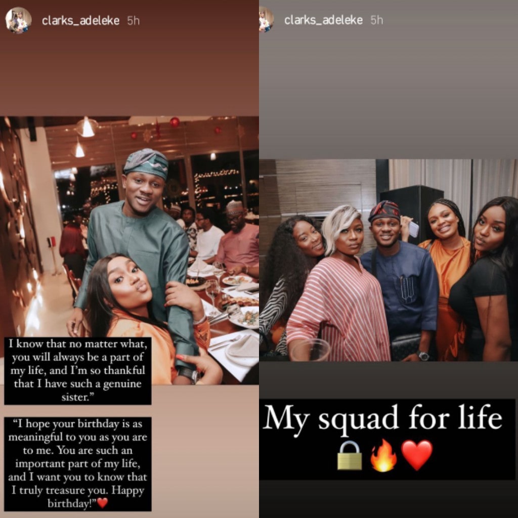 Clarks Adeleke celebrates Chioma Rowland's birthday