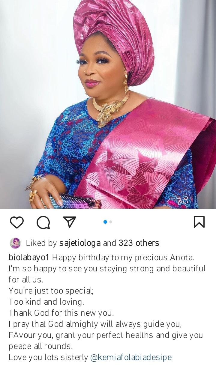 Biola Bayo celebrates Kemi Afolabi birthday