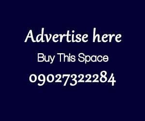 Advertise Here: Call 09027322284